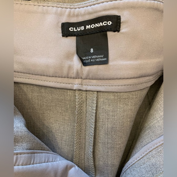 Club Monaco Wide Leg Wool Culottes - Picture 4 of 5